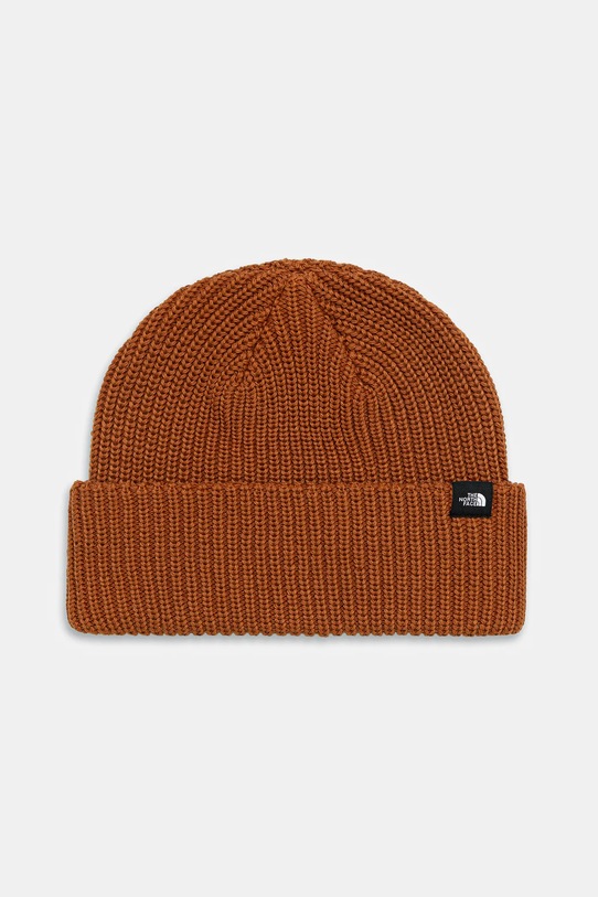 The North Face czapka Fisherman Beanie pozostałe brązowy NF0A55JGBOE1