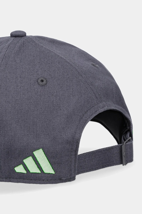 Akcesoria adidas czapka z daszkiem bawełniana x Mercedes JZ2548 szary