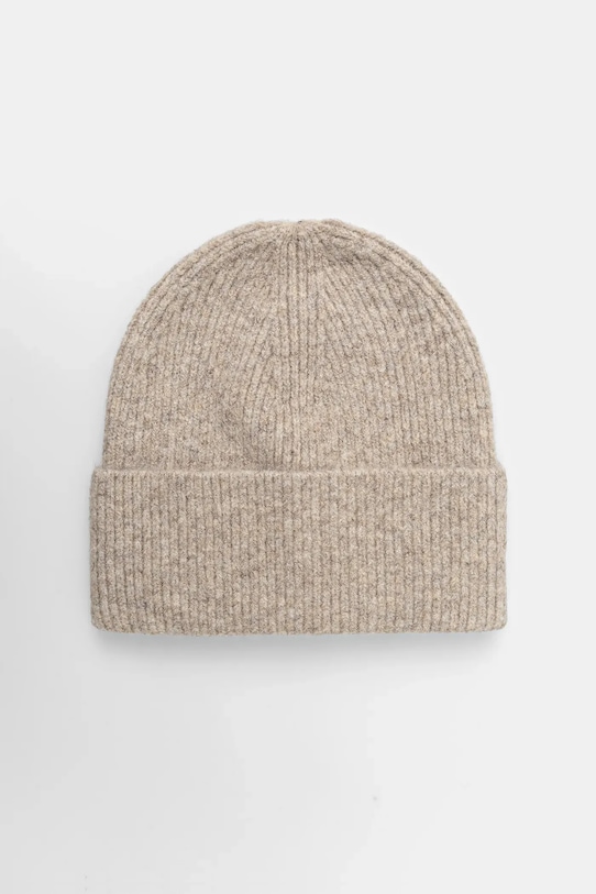 Jack Wolfskin căciulă din amestec de lână FUZZY uni bej A65238