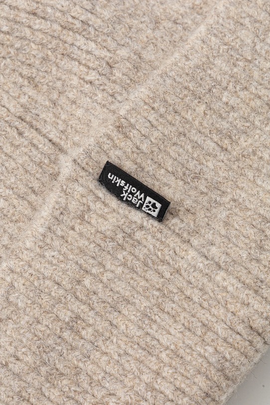 Accesorii Jack Wolfskin căciulă din amestec de lână FUZZY A65238 bej