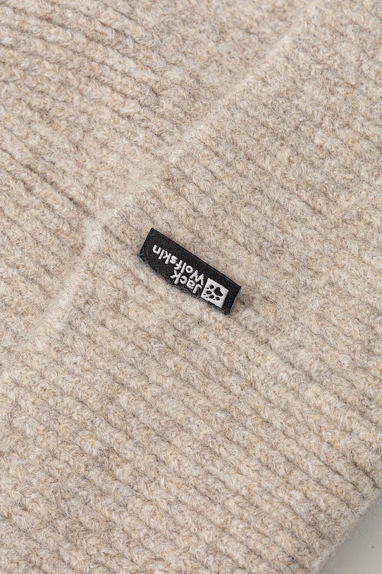 Accesorii Jack Wolfskin căciulă din amestec de lână FUZZY A65238 bej