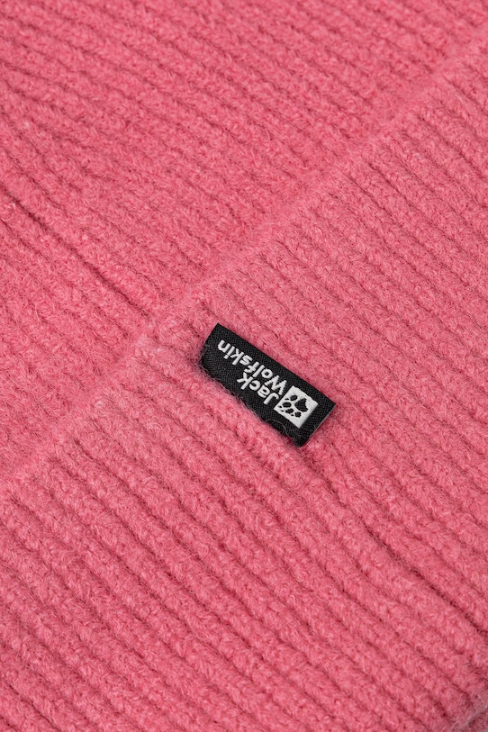 Аксесуари Шапка з домішкою вовни Jack Wolfskin FUZZY A65238 рожевий