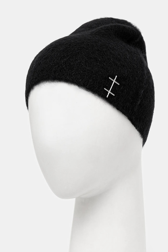 Heliot Emil czapka z dodatkiem wełny AW25.16.111.BLK01.CO czarny AW25