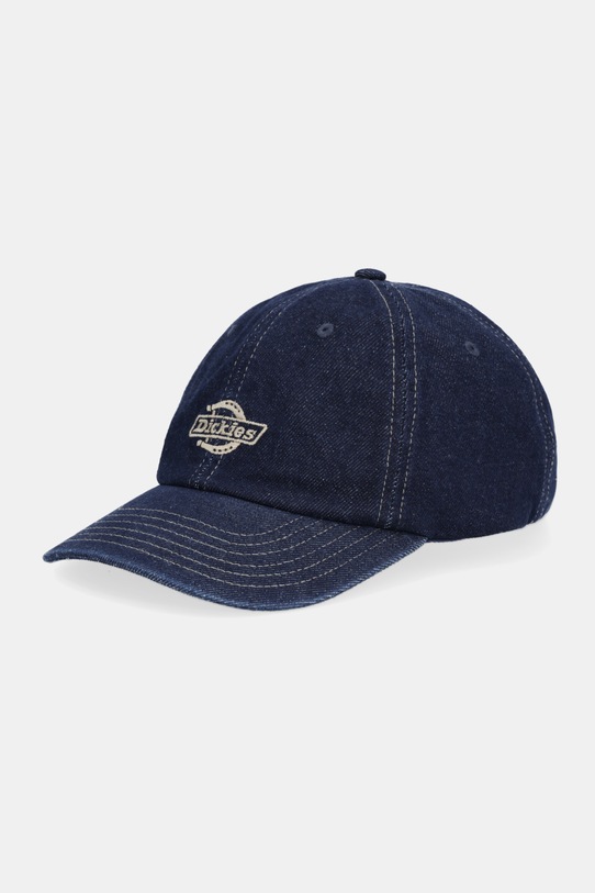 Dickies czapka z daszkiem jeansowa aplikacja niebieski DK0A867H
