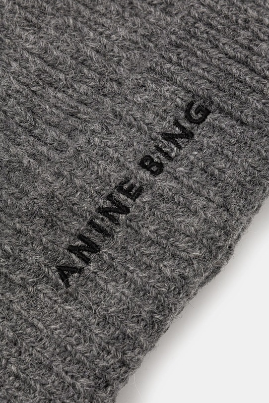 Akcesoria Anine Bing czapka z dodatkiem wełny elia A.12.10621 szary