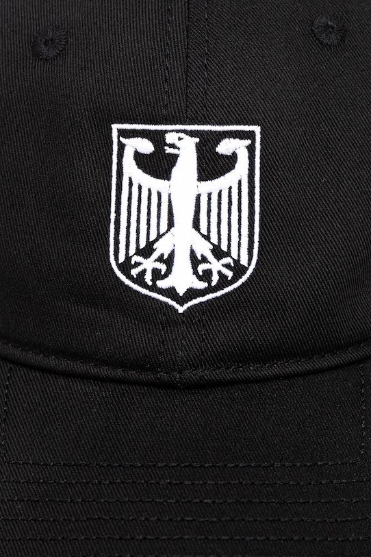 VETEMENTS czapka z daszkiem bawełniana Polizei UH76CA300BW czarny AW25