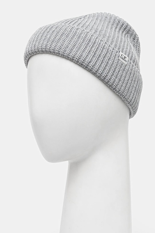 C.P. Company czapka wełniana 19CMAC164A005509A szary AW25