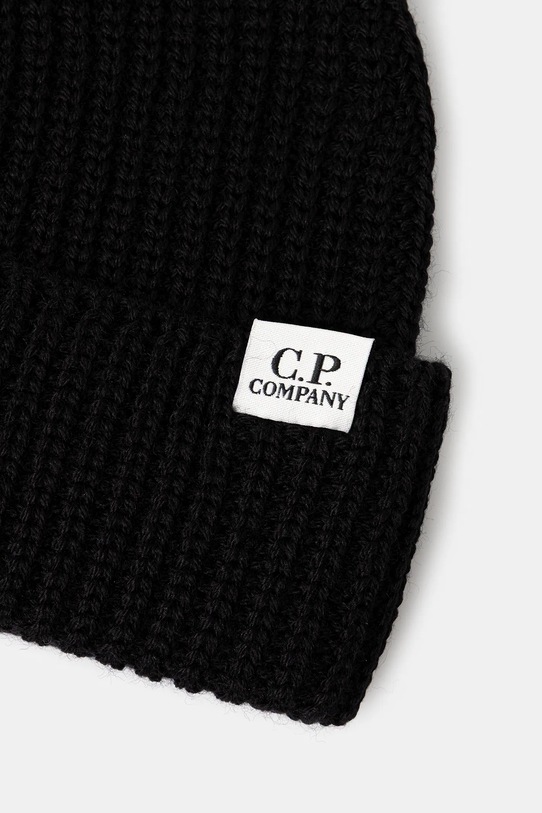 Akcesoria C.P. Company czapka wełniana 19CMAC164A005509A czarny