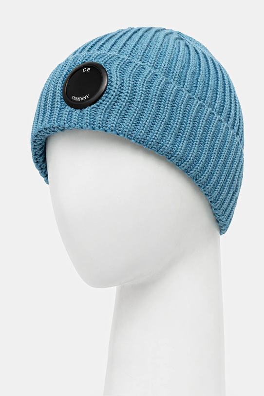 C.P. Company czapka wełniana 19CMAC739A005509A niebieski AW25