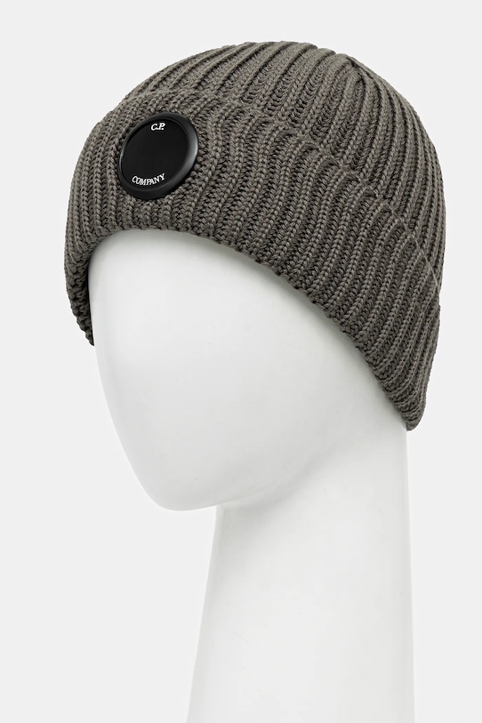 Vlněná čepice C.P. Company 19CMAC739A005509A hnědá AW25
