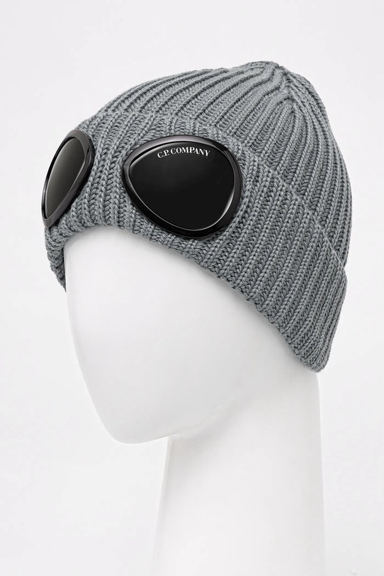 C.P. Company czapka wełniana 19CMAC742A005509A szary AW25