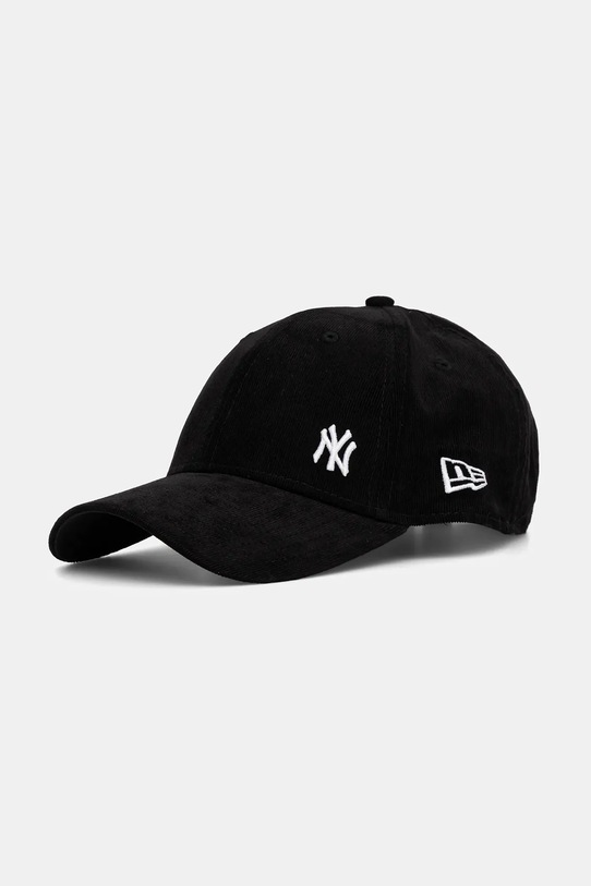 New Era czapka z daszkiem sztruksowa 0 aplikacja czarny 60691112