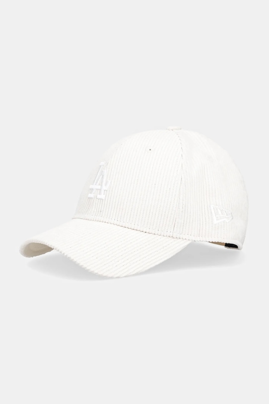 New Era cappello con visiera in velluto a coste 0 cotone beige 60691060