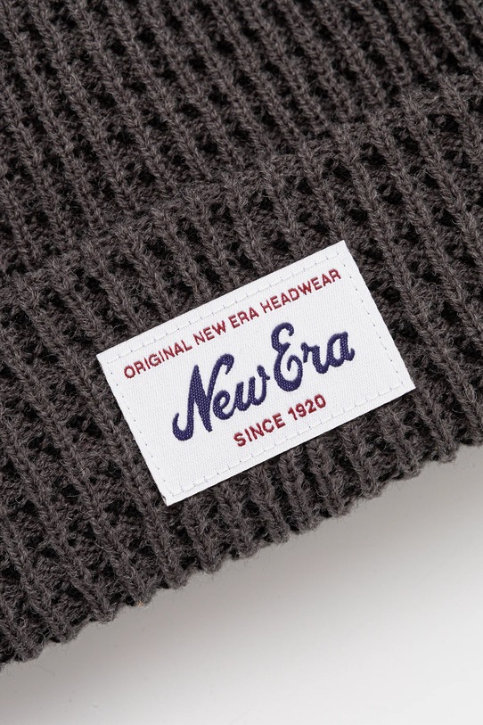 Doplňky Čepice s příměsí vlny New Era 60691193 šedá