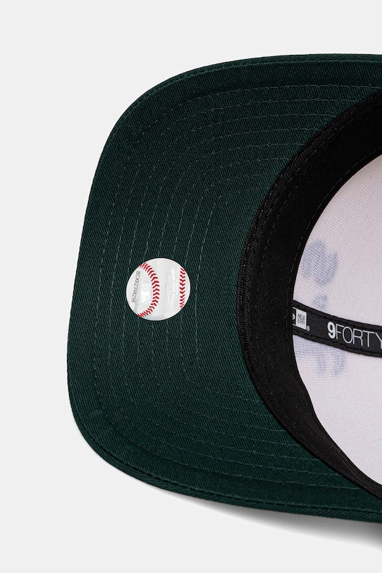 New Era czapka z daszkiem bawełniana beżowy 60691348