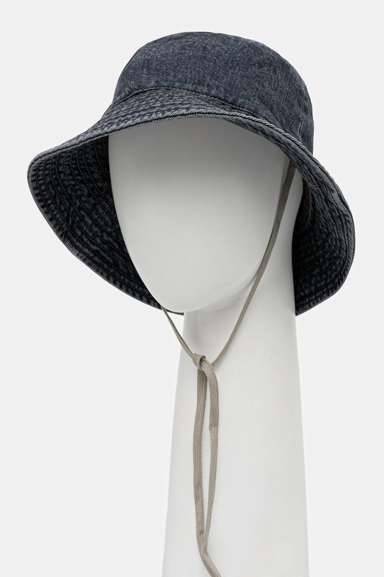 Rick Owens DRKSHDW kapelusz bawełniany Gilligan Hat niebieski DA02E7479.DGY
