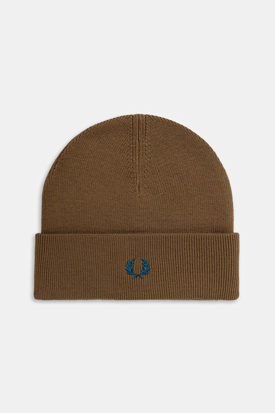 Fred Perry czapka z wełną gładkie brązowy C8161