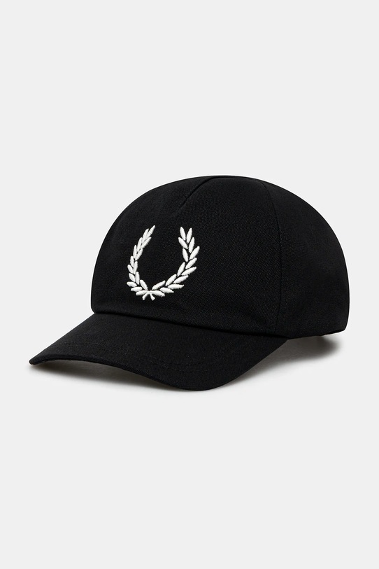 Fred Perry cotton baseball cap cotton black HW1294