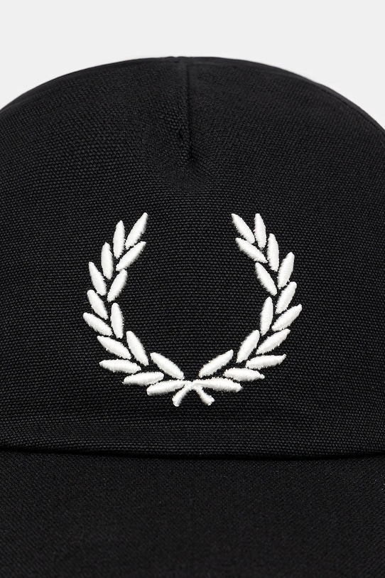 Fred Perry cotton baseball cap HW1294 black AW25