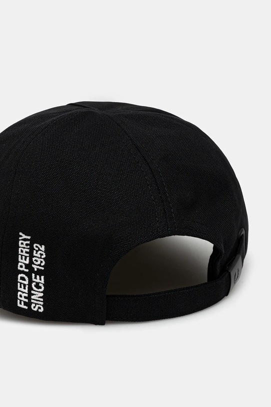 Akcesoria Fred Perry czapka z daszkiem bawełniana HW1294 czarny