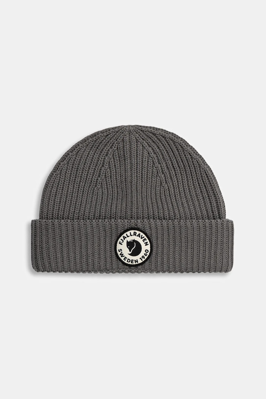 Шапка с вълна Fjallraven 1960 Lite дебел сив F13100234