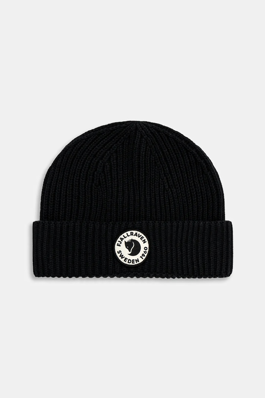 Kapa s dodatkom vune Fjallraven 1960 Lite debela crna F13100234