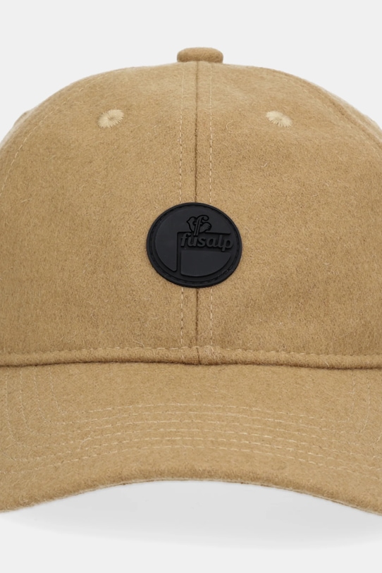 Fusalp czapka z daszkiem z dodatkiem wełny A3706 brązowy AW25