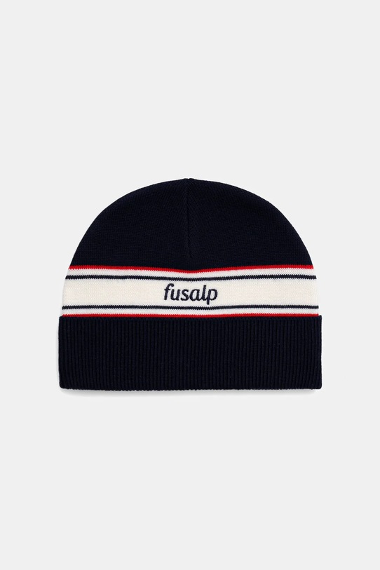Fusalp czapka z dodatkiem wełny Retro cienka granatowy I3714
