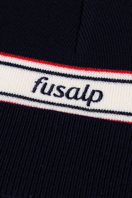 Fusalp czapka z dodatkiem wełny Retro I3714 granatowy AW25