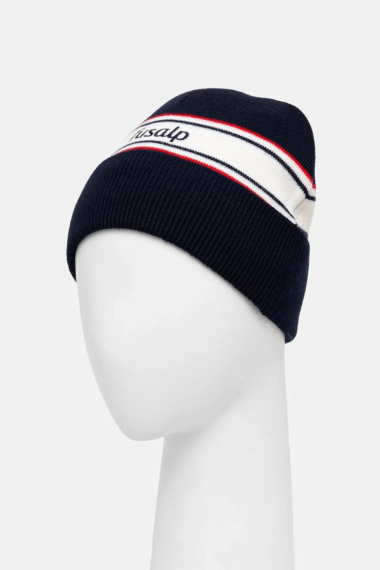 Akcesoria Fusalp czapka z dodatkiem wełny Retro I3714 granatowy