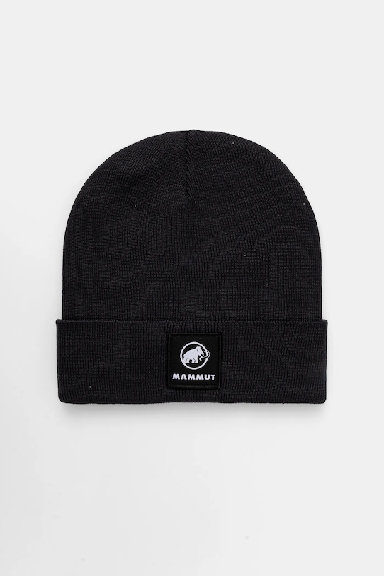 Čiapka Mammut Fedoz stredne hrubá čierna 1191.01092