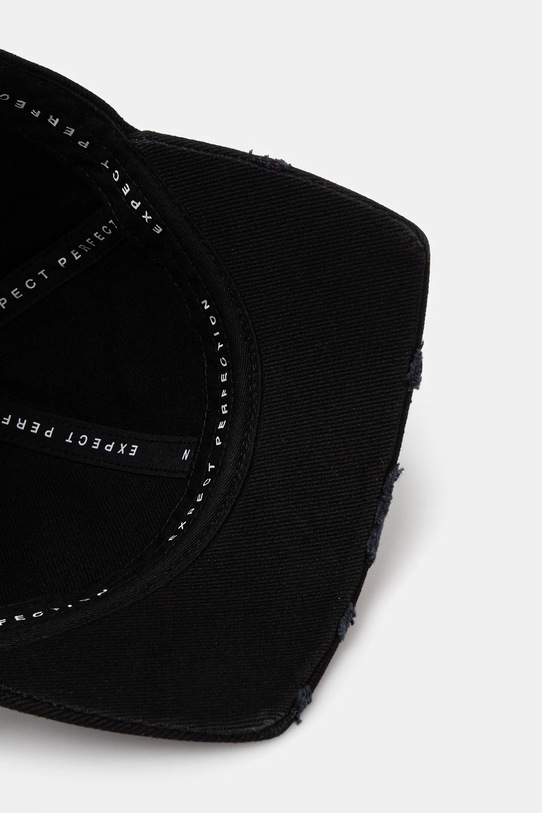 Martine Rose czapka z daszkiem bawełniana Rose Martine Cut Peak czarny 1130WP13002