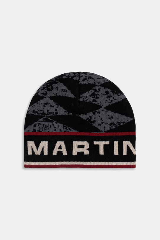 Čepice s příměsí vlny Martine Rose Reversible tenká šedá 1219YA09029