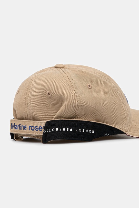 Akcesoria Martine Rose czapka z daszkiem bawełniana Roll Back 1168WP13716 beżowy