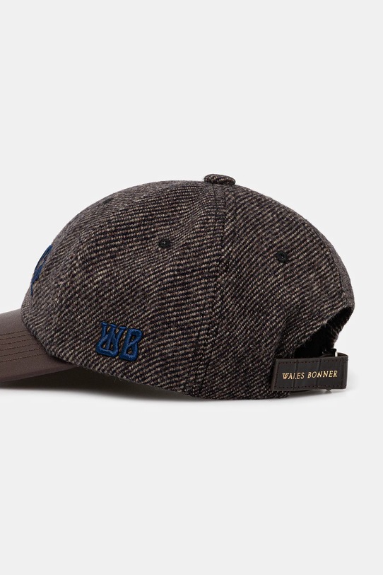 Akcesoria Wales Bonner czapka z daszkiem z dodatkiem wełny Grace Wool Cap UA25HA08.CO10.903 brązowy