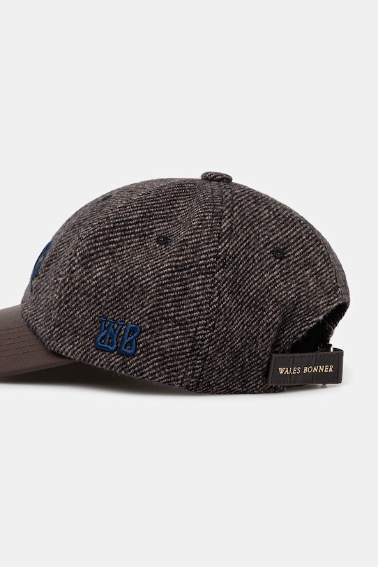 Accessori Wales Bonner cappello da baseball con lana Grace Wool Cap UA25HA08.CO10.903 marrone