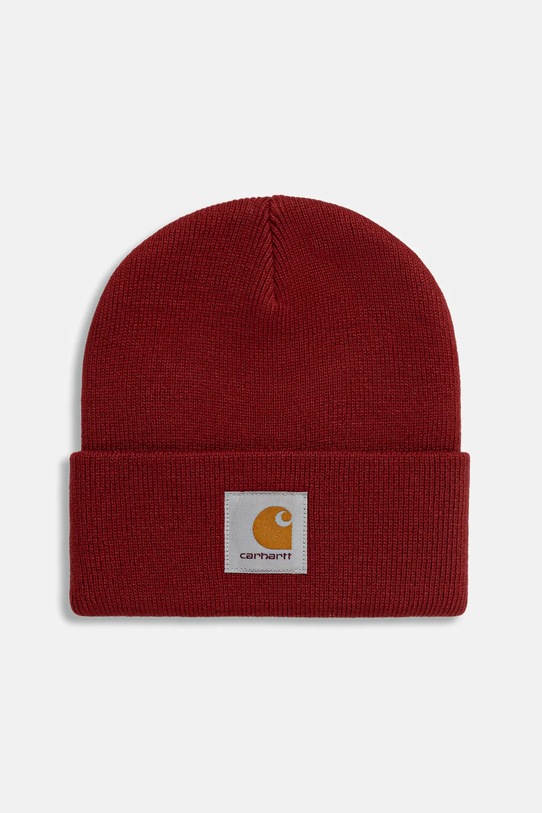 Carhartt WIP czapka Short Watch Hat pozostałe czerwony I017326.H8XX