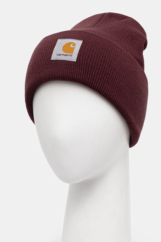 Carhartt WIP czapka Acrylic Watch Hat I020222.33KXX bordowy AW25