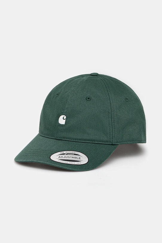 Pamučna kapa sa šiltom Carhartt WIP Madison Logo Cap natpis zelena I023750.36IXX