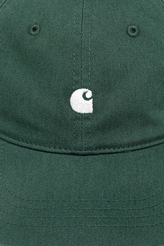 Pamučna kapa sa šiltom Carhartt WIP Madison Logo Cap I023750.36IXX zelena AW25