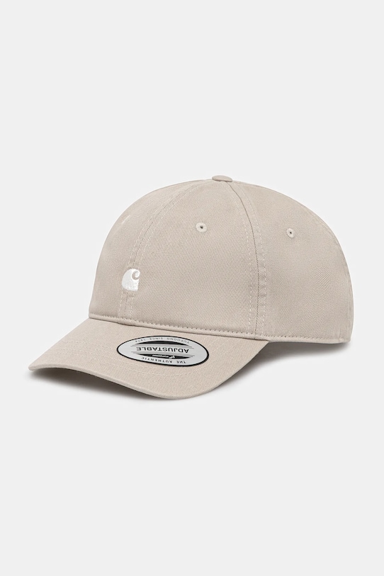 Бавовняна бейсболка Carhartt WIP Madison Logo Cap бавовна бежевий I023750.2V4XX