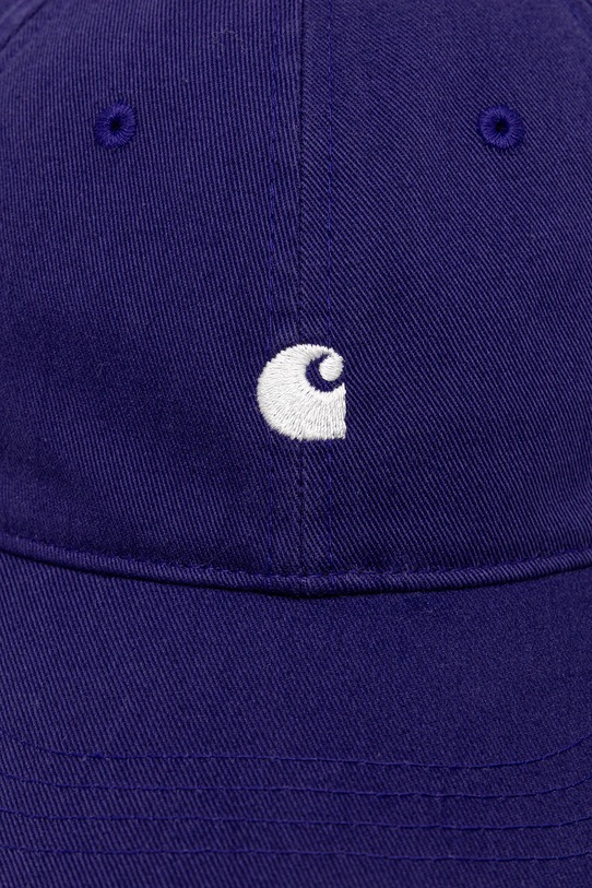 Carhartt WIP czapka z daszkiem bawełniana Madison Logo Cap I023750.39FXX fioletowy AW25