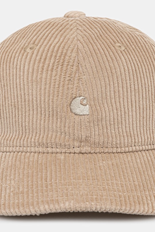Manšestrová kšiltovka Carhartt WIP Harlem Cap I026890.0FGXX béžová AW25