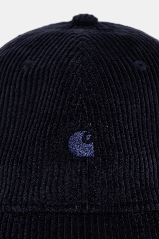 Carhartt WIP czapka z daszkiem bawełniana Harlem Cap I026890.0FHXX granatowy AW25