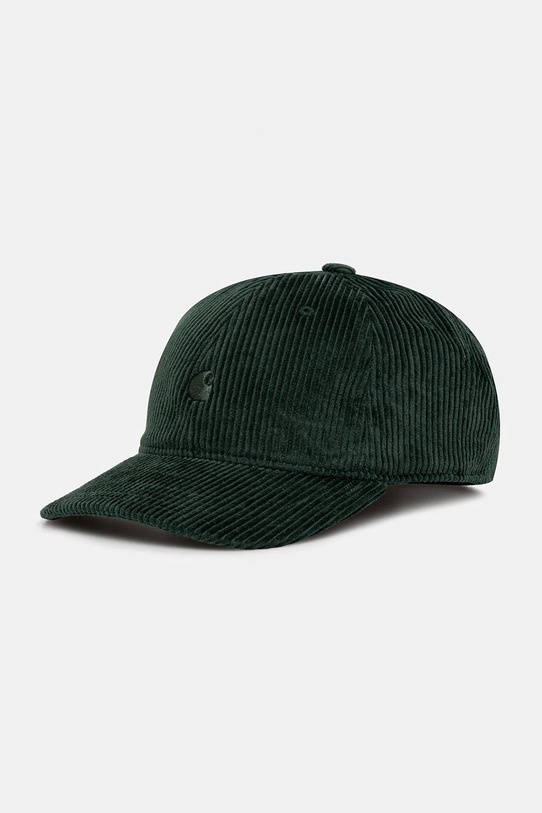 Джинсова шапка с козирка Carhartt WIP Harlem Cap изчистен зелен I026890.39OXX