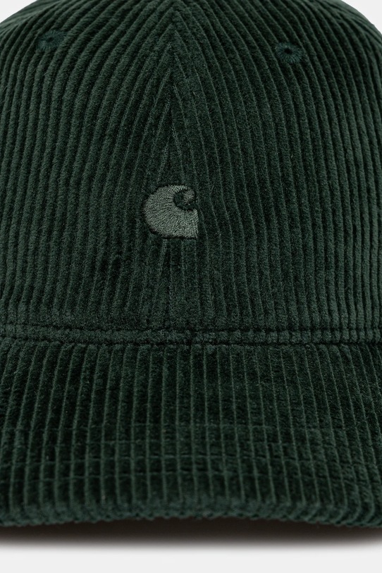 Джинсова шапка с козирка Carhartt WIP Harlem Cap I026890.39OXX зелен AW25