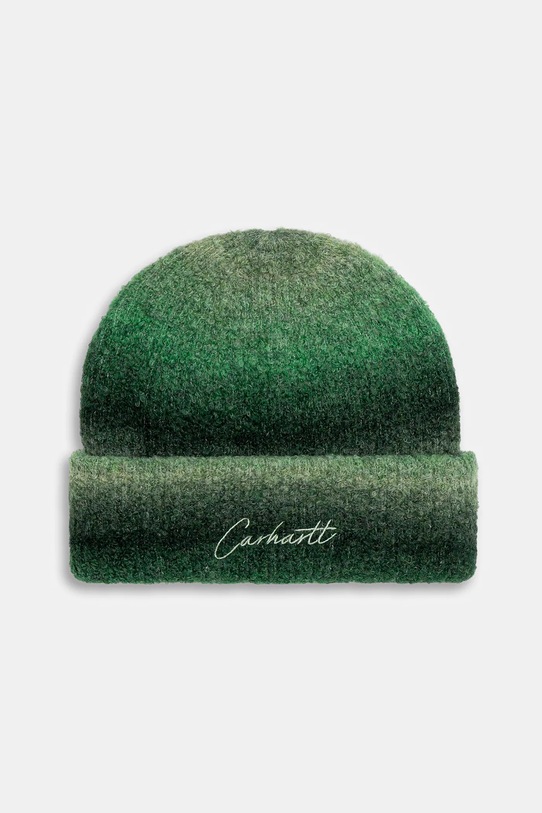 Carhartt WIP czapka z domieszką wełny Tony Beanie cienka zielony I035463.3DIXX