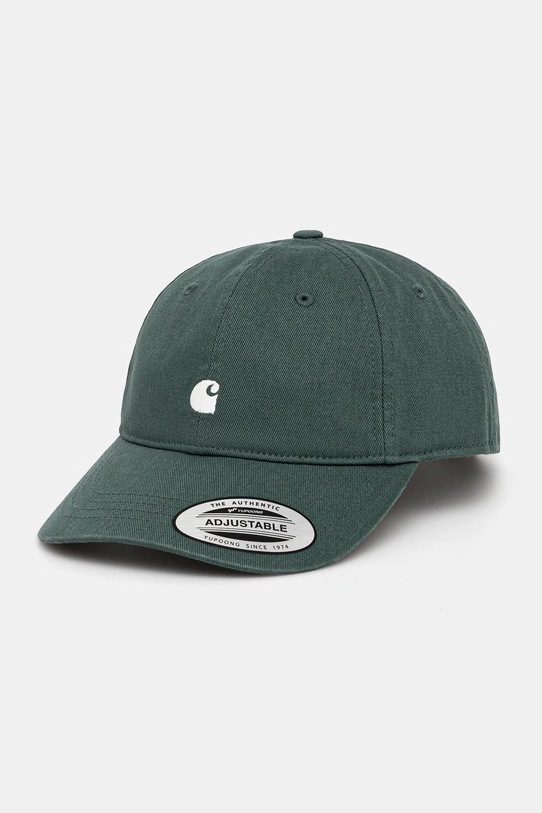 Carhartt WIP czapka z daszkiem bawełniana W' Madison Logo Cap bawełna zielony I034606.2OXXX
