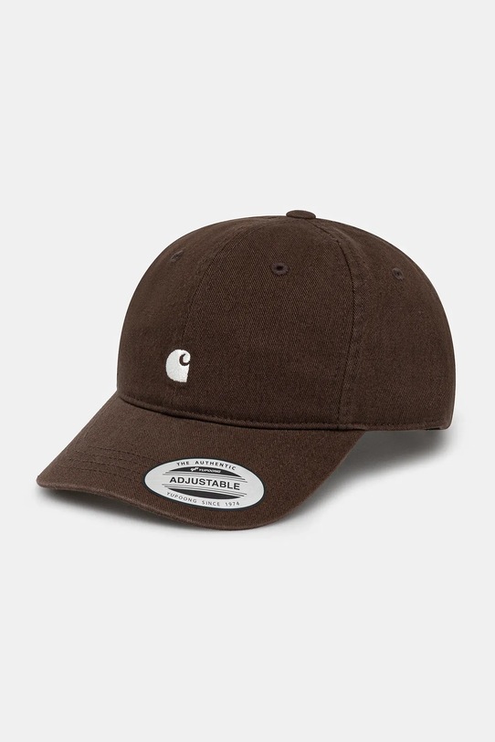 Carhartt WIP czapka z daszkiem bawełniana W' Madison Logo Cap bawełna brązowy I034606.3BZXX