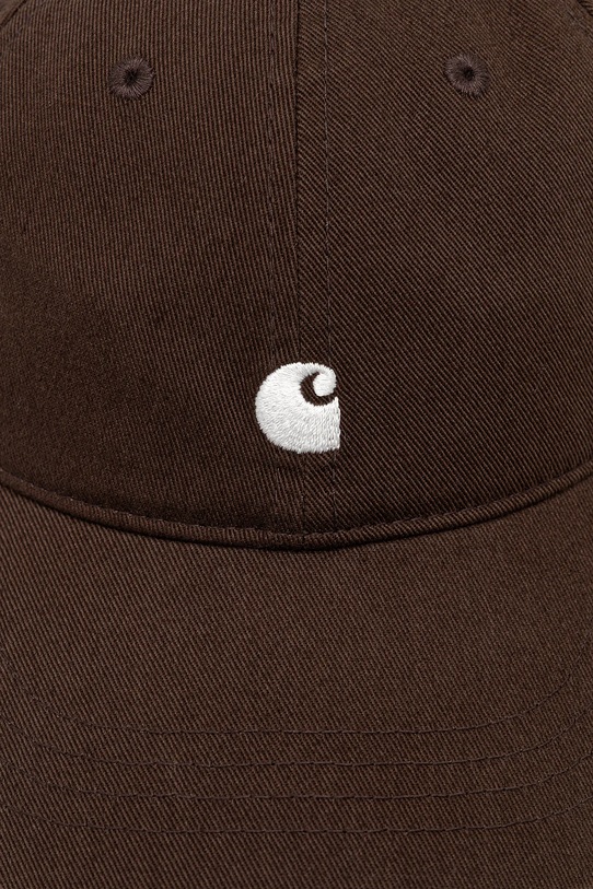 Carhartt WIP czapka z daszkiem bawełniana W' Madison Logo Cap I034606.3BZXX brązowy AW25